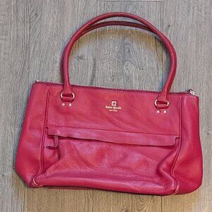 ❤️ Kate Spade New York Red Leather Satchel — Gold Hardware ❤️
